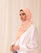 Chiffon Bubble - Apricot - Razia Hijab