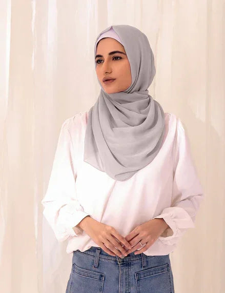 Chiffon Bubble - Ash - Razia Hijab