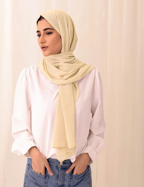 Chiffon Bubble - Beige - Razia Hijab