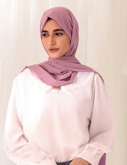 Chiffon Bubble - Salmon - Razia Hijab Hover Image
