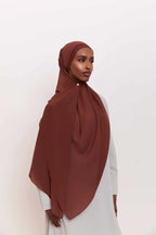 Chiffon LITE Hijab - Chocolate Fondant - Razia Hijab