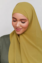 Chiffon LITE Hijab - Green Moss - Razia Hijab