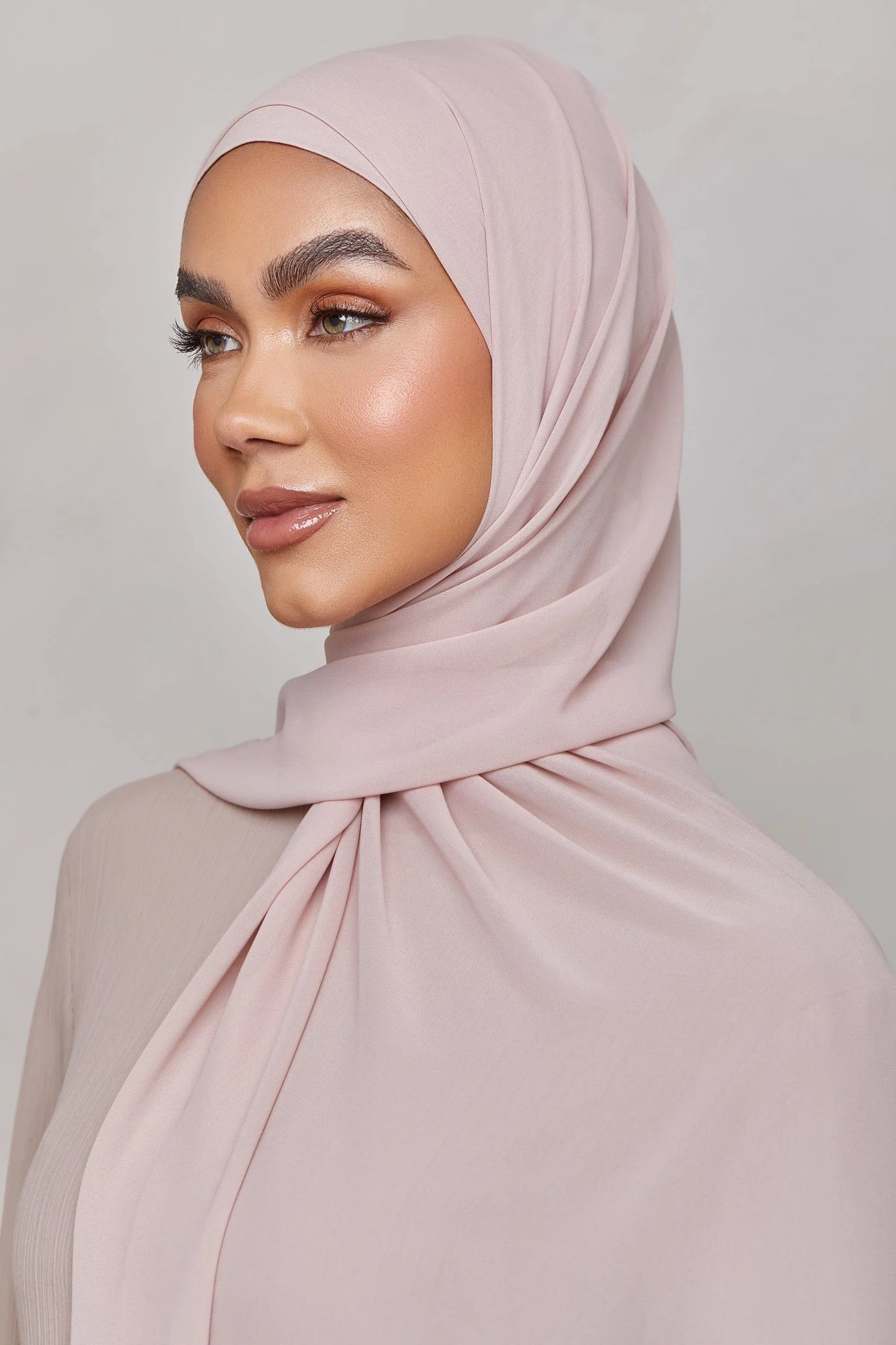 Chiffon LITE Hijab - Sepia Rose
