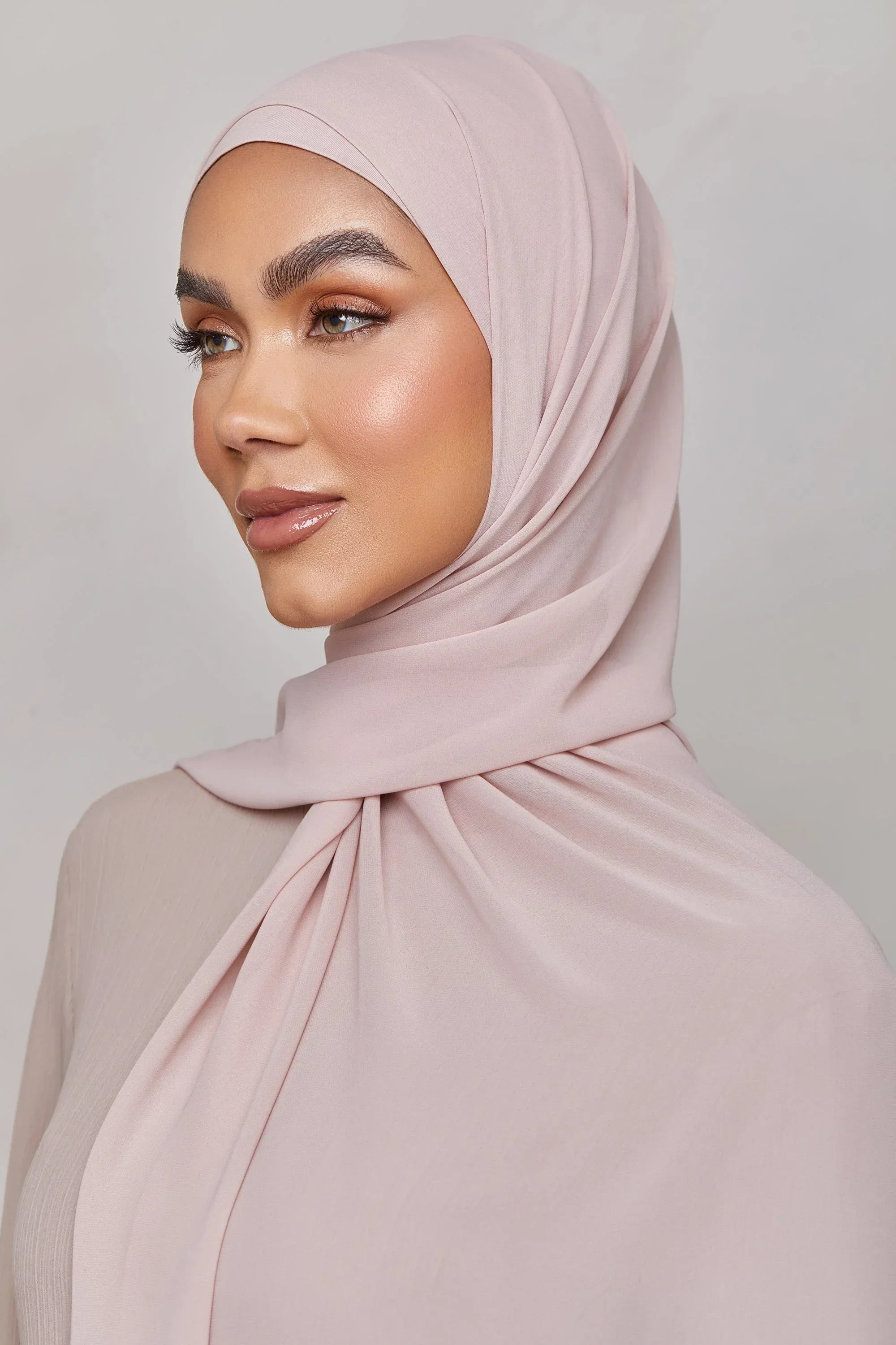 Chiffon LITE Hijab - Sepia Rose - Razia Hijab