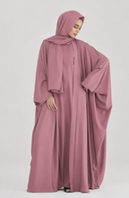 Elegant Dusty Rose Upper Abaya for Women