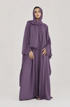 Loose fit lavender upper abaya for women